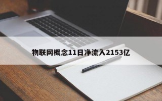 物联网概念11日净流入2153亿